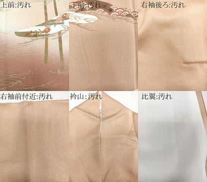 平和屋着物■豪華色留袖　松文　吉祥花文　暈し染め　金彩　正絹　逸品　CABB2430xi