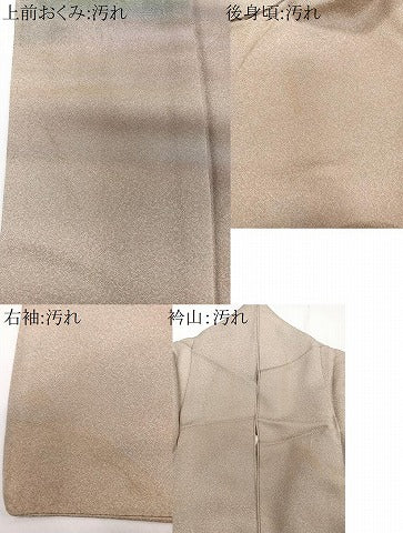 平和屋着物■色留訪問着　風景文　暈し染め　金彩　正絹　逸品　CABB2457xi