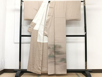 平和屋着物■色留訪問着　風景文　暈し染め　金彩　正絹　逸品　CABB2457xi