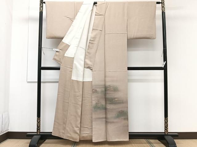平和屋着物■色留訪問着　風景文　暈し染め　金彩　正絹　逸品　CABB2457xi