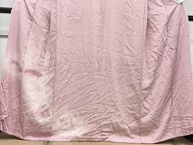 平和屋着物■色留訪問着　刺繍　檜扇花文　暈し染め　正絹　逸品　CABB2509xi