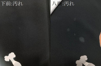 平和屋着物■豪華黒留袖 作家物 絵皿花鳥文 暈し染め 金銀彩 正絹 逸品 CABB2527xi