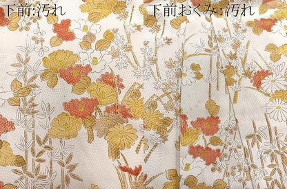 平和屋着物■上質な小紋　吉祥花文　金彩　正絹　逸品　CABB2550xi