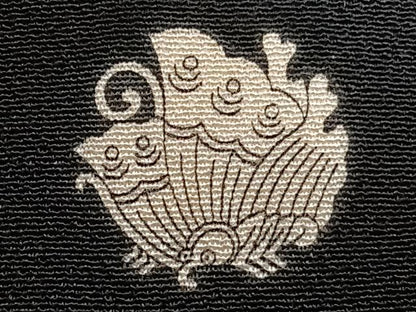 平和屋着物■豪華黒留袖　駒刺繍　立波文　金彩　正絹　逸品　CABB2577xi