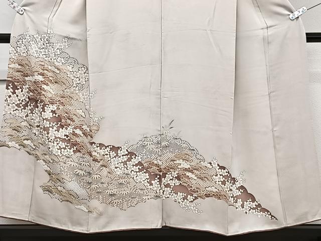 平和屋着物■豪華色留袖　松竹梅　暈し染め　金彩　正絹　逸品　CABB2583xi