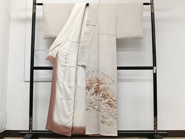 平和屋着物■豪華色留袖　松竹梅　暈し染め　金彩　正絹　逸品　CABB2583xi