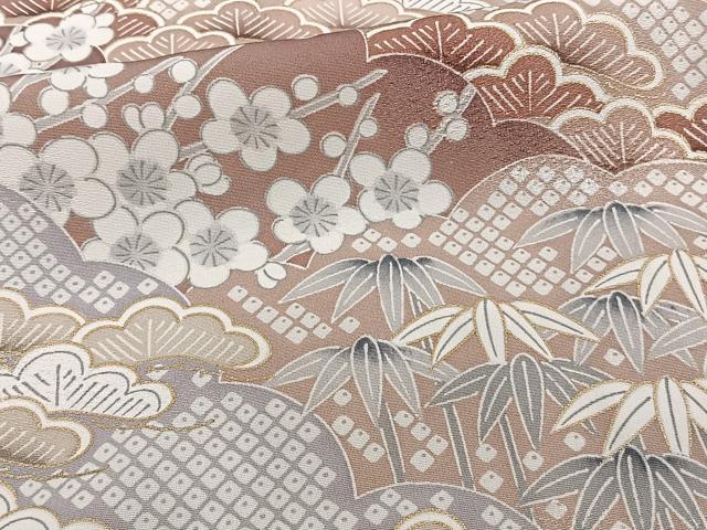 平和屋着物■豪華色留袖　松竹梅　暈し染め　金彩　正絹　逸品　CABB2583xi
