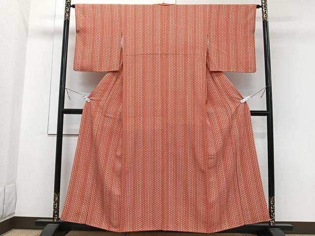 平和屋着物■上質な小紋　花間道　正絹　逸品　CABB2608xi
