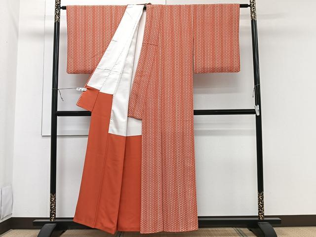 平和屋着物■上質な小紋　花間道　正絹　逸品　CABB2608xi