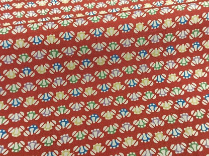 平和屋着物■上質な小紋　紬地　花尽し　正絹　逸品　CABB2610xi