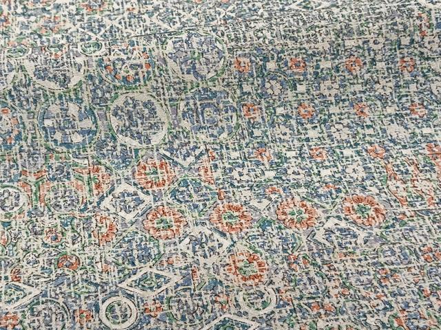 平和屋着物■上質な小紋　抽象花文　正絹　逸品　CABB2611xi