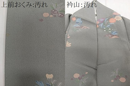 平和屋着物■上質な小紋　吉祥花文　金彩　正絹　逸品　CABB2638xi