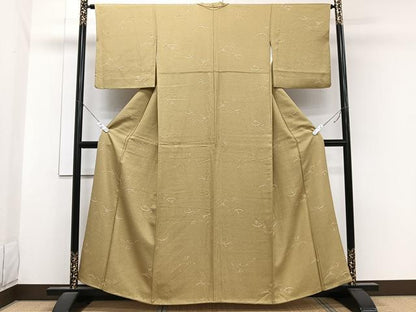 平和屋着物■上質な小紋　露芝文　正絹　逸品　CABB2686xi