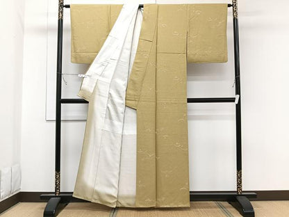 平和屋着物■上質な小紋　露芝文　正絹　逸品　CABB2686xi