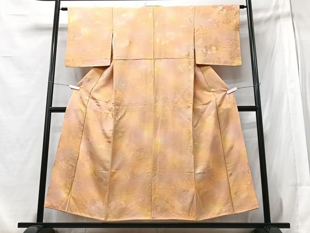 平和屋着物■上質な小紋　花唐草地紋　暈し染め　正絹　逸品　CABB2836xe