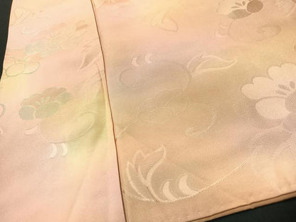 平和屋着物■上質な小紋　花唐草地紋　暈し染め　正絹　逸品　CABB2836xe