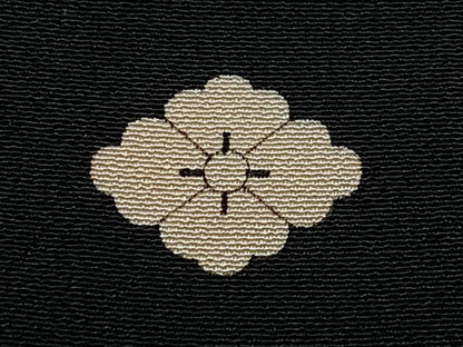 平和屋着物■豪華黒留袖　駒刺繍　花鳥文　金彩　正絹　逸品　CABB3112xe