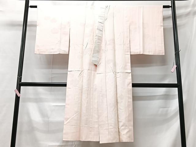 平和屋着物■長襦袢　袷　雲取り地紋　正絹　逸品　CABB3125xe