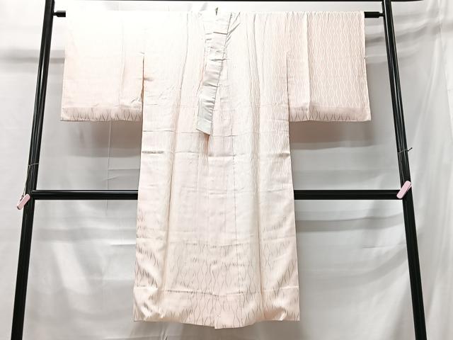 平和屋着物■長襦袢　袷　立涌地紋　正絹　逸品　CABB3133xe