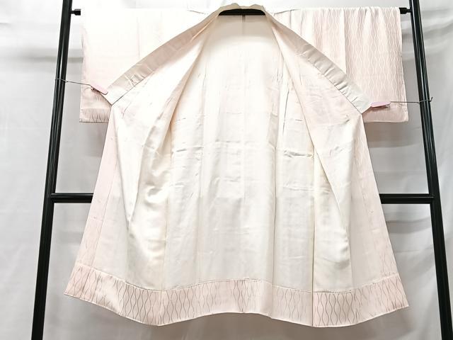 平和屋着物■長襦袢　袷　立涌地紋　正絹　逸品　CABB3133xe