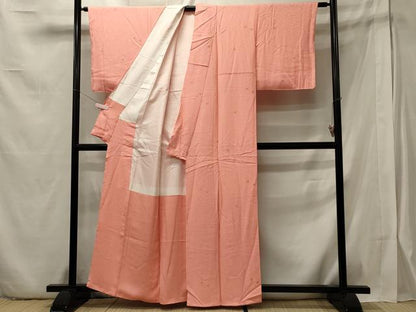 平和屋着物■上質な小紋　舞花文　金彩　正絹　逸品　未使用　CABB3255oy