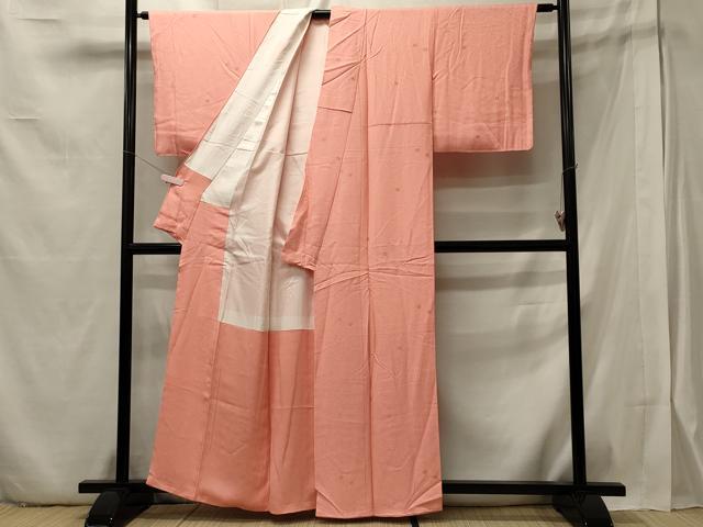 平和屋着物■上質な小紋　舞花文　金彩　正絹　逸品　未使用　CABB3255oy