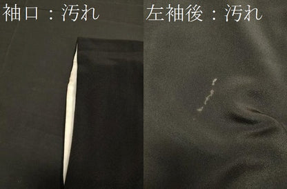平和屋着物■豪華黒留袖 作家物 富士山 樹林文 暈し染め 正絹 逸品 CABB3288oy