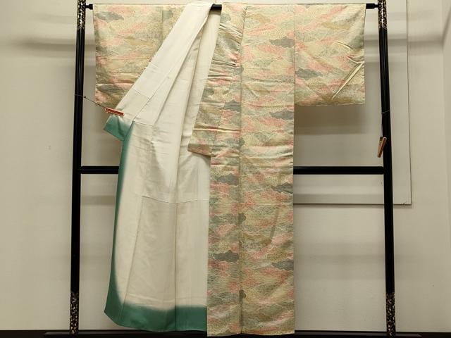 平和屋着物■上質な小紋 雲取り花唐草文 正絹 逸品 未使用 CABB3325oy