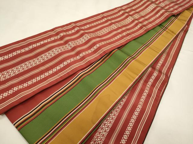 平和屋着物●本場筑前博多織　半幅帯　献上　一重帯　正絹　逸品　CABD5935hy 平和屋着物◎本場筑前博多織 半幅帯 献上 証紙付き 正絹 逸品 DABB6981ea