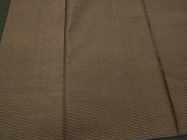 平和屋着物■男性　紬　横段文　正絹　逸品　CABB3600oy