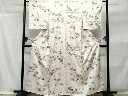 平和屋着物■上質な小紋　枝梅文　暈し染め　正絹　逸品　CABB3625fb