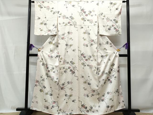 平和屋着物■上質な小紋　枝梅文　暈し染め　正絹　逸品　CABB3625fb