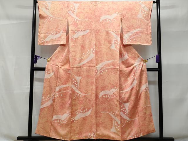 平和屋着物■上質な小紋　抽象文　暈し染め　正絹　逸品　CABB3638fb