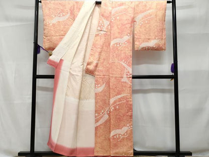 平和屋着物■上質な小紋　抽象文　暈し染め　正絹　逸品　CABB3638fb