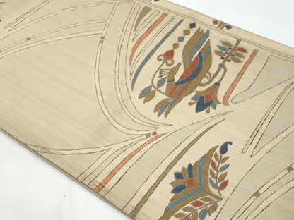 平和屋着物◎六通柄袋帯　古都更紗　正絹　逸品　CABB3719fb