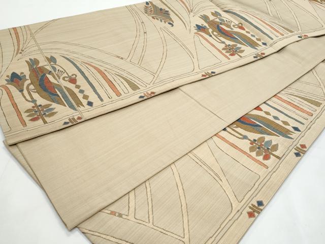 平和屋着物◎六通柄袋帯　古都更紗　正絹　逸品　CABB3719fb