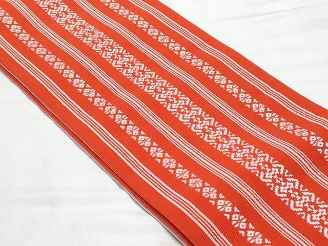 平和屋着物◎本場筑前博多織　半幅帯　献上　証紙付き　正絹　逸品　CABB3738fb
