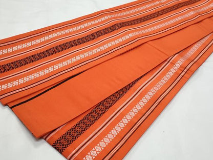 平和屋着物◎本場筑前博多織　半幅帯　献上　正絹　逸品　CABB3743fb