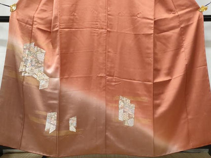 平和屋着物■中国三大刺繍　相良刺繍　総刺繍　訪問着　屏風　暈し染め　金彩　正絹　逸品　CABB3779fb