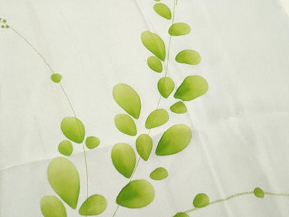 平和屋着物■長襦袢 無双仕立て 枝葉文 正絹 逸品 CABB3794fb