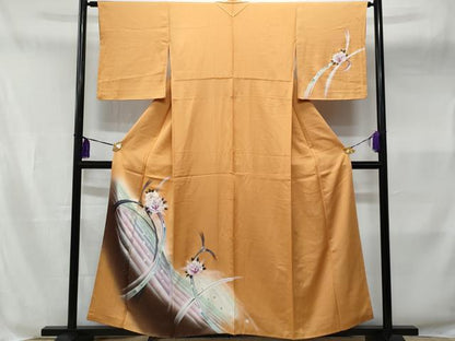 平和屋着物■訪問着　草花文　暈し染め　銀彩　正絹　逸品　CABB3894fb