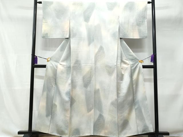 平和屋着物■上質な小紋　切嵌芒文　暈し染め　正絹　逸品　CABB3909fb
