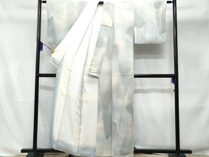 平和屋着物■上質な小紋　切嵌芒文　暈し染め　正絹　逸品　CABB3909fb