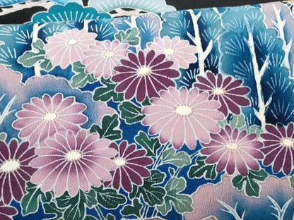 平和屋着物■豪華黒留袖　作家物　刺繍　籬風景文　正絹　逸品　CABB3984fb
