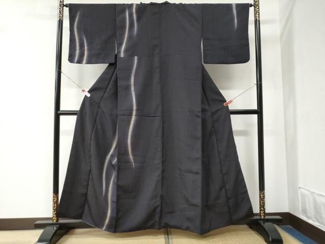 平和屋着物●訪問着　杢目文様　よろけ縞　暈し染め　金彩　正絹　逸品　CABB4002yc 平和屋着物○訪問着 杢目文様 よろけ縞 暈し染め 金彩 正絹