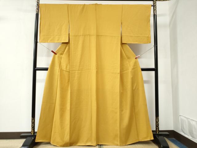 平和屋着物●上質な色無地　山吹茶色　正絹　逸品　未使用　CABB4008yc 平和屋着物○上質な色無地 山吹茶色 正絹 逸品 未使用 CABB4008yc