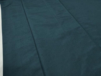 平和屋着物●男性　紬　アンサンブル　色無地　濃紺地　正絹　逸品　CABB4016yc