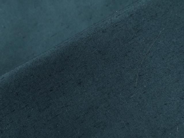 平和屋着物●男性　紬　アンサンブル　色無地　濃紺地　正絹　逸品　CABB4016yc