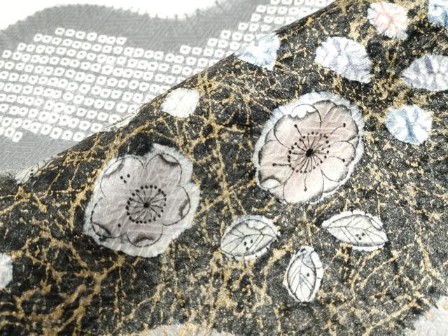 平和屋着物●訪問着　辻が花　絞り　金彩　正絹　逸品　CABB4025yc