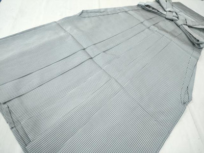 平和屋着物●男性　馬乗り袴　間道　正絹　逸品　CABB4026yc